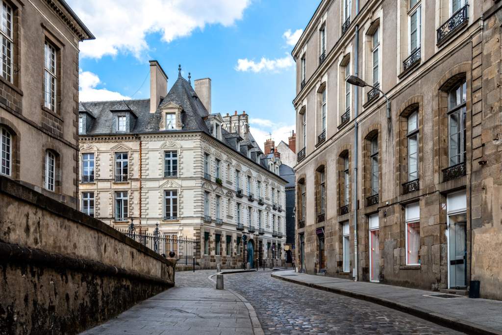 scenic view of the town of rennes the capital